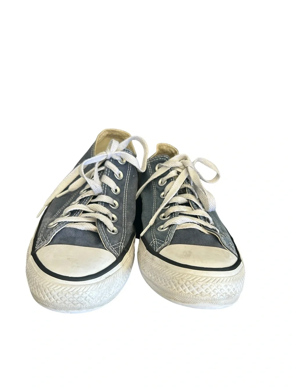 Converse Unisex Navy Blue Low Top Canvas Sneakers Size Mens 6.5 Womens 8.5